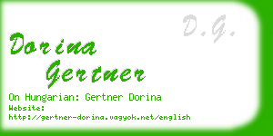 dorina gertner business card